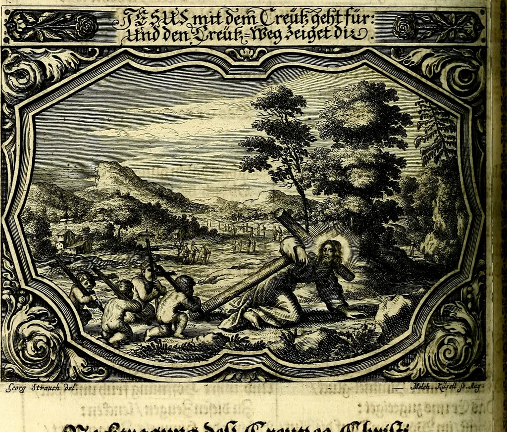 An illustration from Heilig-epistolischer Bericht, Licht, Geleit, und Freud. Das ist : Emblematische Fürstllung der heiligen Sonn- und festtäglichen Episteln; in welcher gründlicher Bericht von den rechten Wort-Verstand ertheilet, dem wahren Christenthum ein helles licht furgetragen, und ein sicheres Geleit mit beigefügten Gebeten und Gesängen zu der himmlischen Freude gezeiget wird, 1663, leaf 209