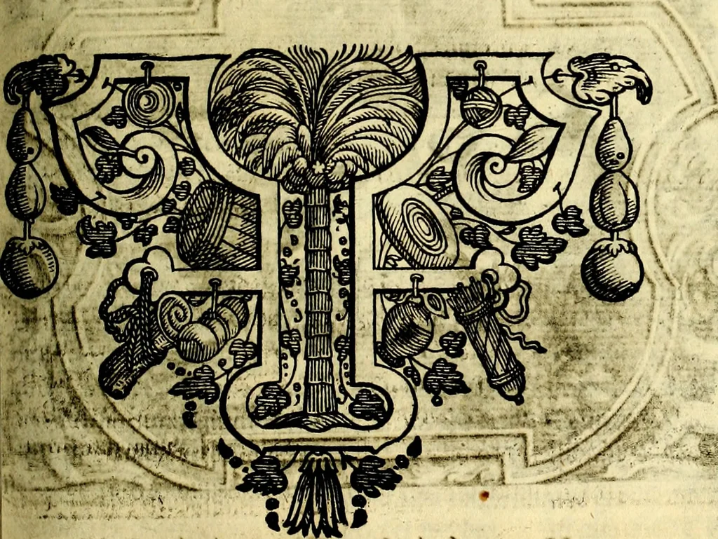 An illustration from Heilig-epistolischer Bericht, Licht, Geleit, und Freud. Das ist : Emblematische Fürstllung der heiligen Sonn- und festtäglichen Episteln; in welcher gründlicher Bericht von den rechten Wort-Verstand ertheilet, dem wahren Christenthum ein helles licht furgetragen, und ein sicheres Geleit mit beigefügten Gebeten und Gesängen zu der himmlischen Freude gezeiget wird, 1663, leaf 262