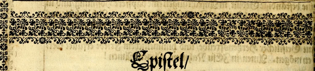 An illustration from Heilig-epistolischer Bericht, Licht, Geleit, und Freud. Das ist : Emblematische Fürstllung der heiligen Sonn- und festtäglichen Episteln; in welcher gründlicher Bericht von den rechten Wort-Verstand ertheilet, dem wahren Christenthum ein helles licht furgetragen, und ein sicheres Geleit mit beigefügten Gebeten und Gesängen zu der himmlischen Freude gezeiget wird, 1663, leaf 49