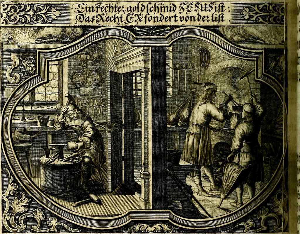 An illustration from Heilig-epistolischer Bericht, Licht, Geleit, und Freud. Das ist : Emblematische Fürstllung der heiligen Sonn- und festtäglichen Episteln; in welcher gründlicher Bericht von den rechten Wort-Verstand ertheilet, dem wahren Christenthum ein helles licht furgetragen, und ein sicheres Geleit mit beigefügten Gebeten und Gesängen zu der himmlischen Freude gezeiget wird, 1663, leaf 519