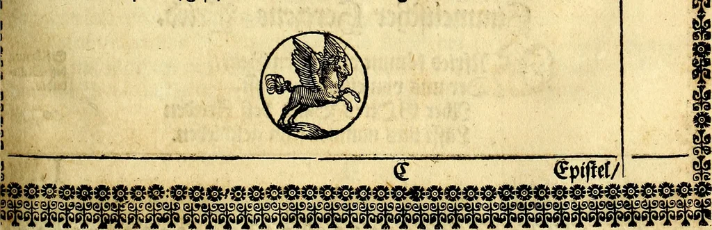 An illustration from Heilig-epistolischer Bericht, Licht, Geleit, und Freud. Das ist : Emblematische Fürstllung der heiligen Sonn- und festtäglichen Episteln; in welcher gründlicher Bericht von den rechten Wort-Verstand ertheilet, dem wahren Christenthum ein helles licht furgetragen, und ein sicheres Geleit mit beigefügten Gebeten und Gesängen zu der himmlischen Freude gezeiget wird, 1663, leaf 54