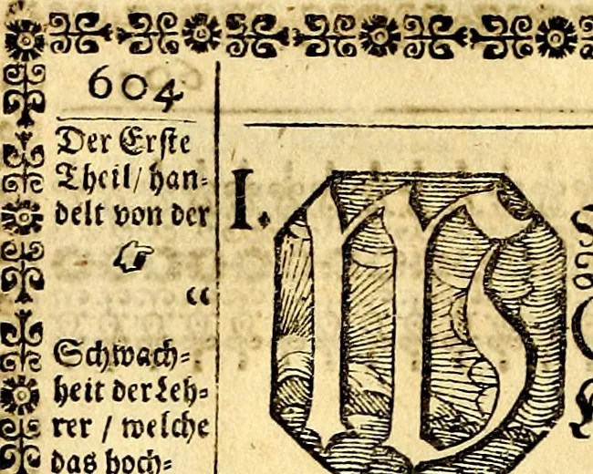 An illustration from Heilig-epistolischer Bericht, Licht, Geleit, und Freud. Das ist : Emblematische Fürstllung der heiligen Sonn- und festtäglichen Episteln; in welcher gründlicher Bericht von den rechten Wort-Verstand ertheilet, dem wahren Christenthum ein helles licht furgetragen, und ein sicheres Geleit mit beigefügten Gebeten und Gesängen zu der himmlischen Freude gezeiget wird, 1663, leaf 641