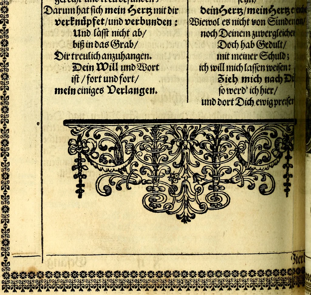 An illustration from Heilig-epistolischer Bericht, Licht, Geleit, und Freud. Das ist : Emblematische Fürstllung der heiligen Sonn- und festtäglichen Episteln; in welcher gründlicher Bericht von den rechten Wort-Verstand ertheilet, dem wahren Christenthum ein helles licht furgetragen, und ein sicheres Geleit mit beigefügten Gebeten und Gesängen zu der himmlischen Freude gezeiget wird, 1663, leaf 753