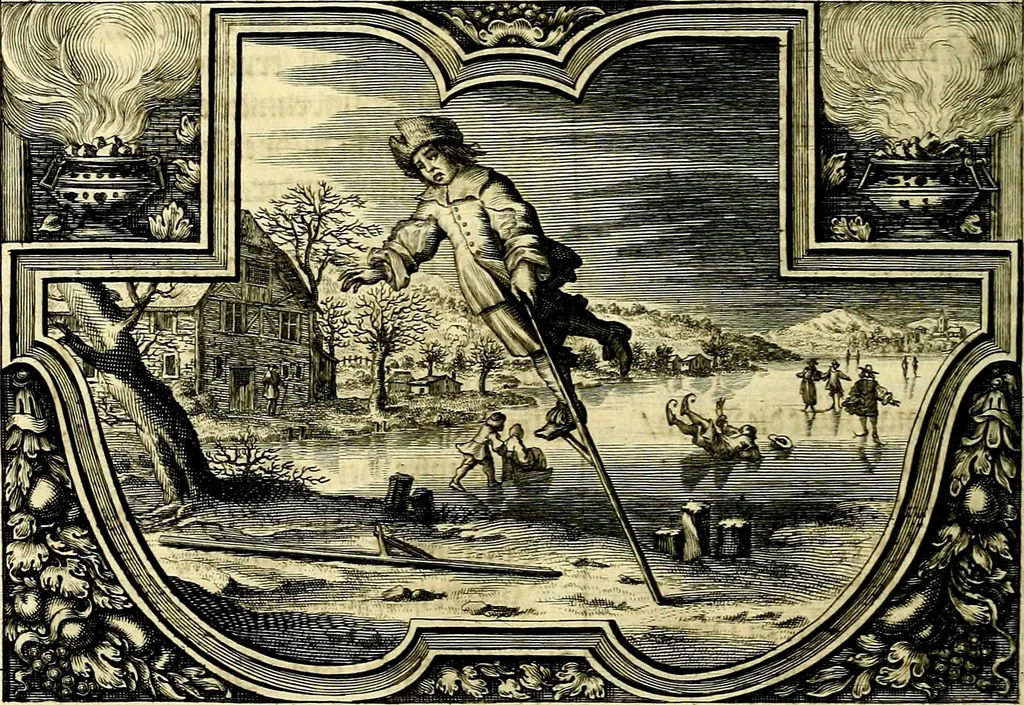 An illustration from Heilig-epistolischer Bericht, Licht, Geleit, und Freud. Das ist : Emblematische Fürstllung der heiligen Sonn- und festtäglichen Episteln; in welcher gründlicher Bericht von den rechten Wort-Verstand ertheilet, dem wahren Christenthum ein helles licht furgetragen, und ein sicheres Geleit mit beigefügten Gebeten und Gesängen zu der himmlischen Freude gezeiget wird, 1663, leaf 81
