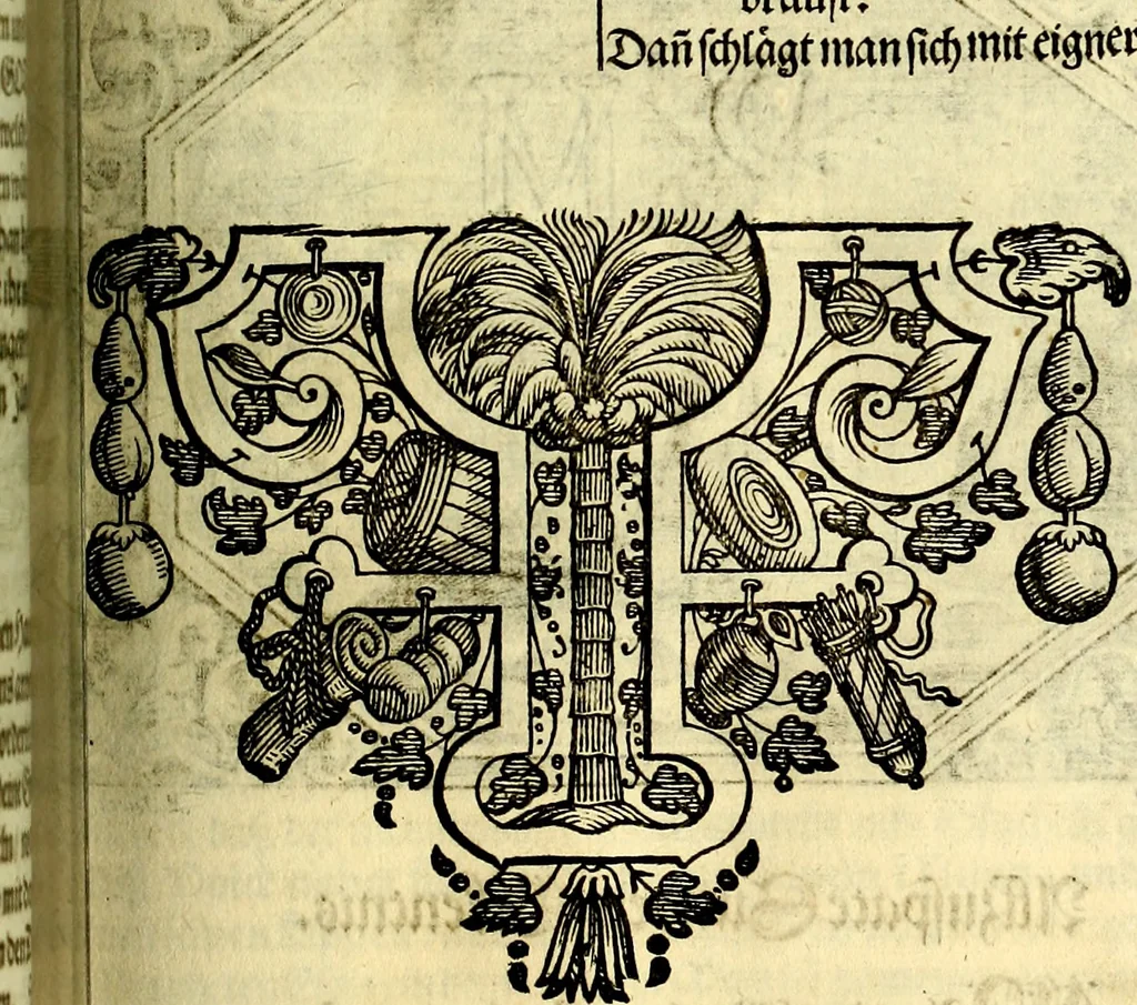 An illustration from Heilig-epistolischer Bericht, Licht, Geleit, und Freud. Das ist : Emblematische Fürstllung der heiligen Sonn- und festtäglichen Episteln; in welcher gründlicher Bericht von den rechten Wort-Verstand ertheilet, dem wahren Christenthum ein helles licht furgetragen, und ein sicheres Geleit mit beigefügten Gebeten und Gesängen zu der himmlischen Freude gezeiget wird, 1663, leaf 864