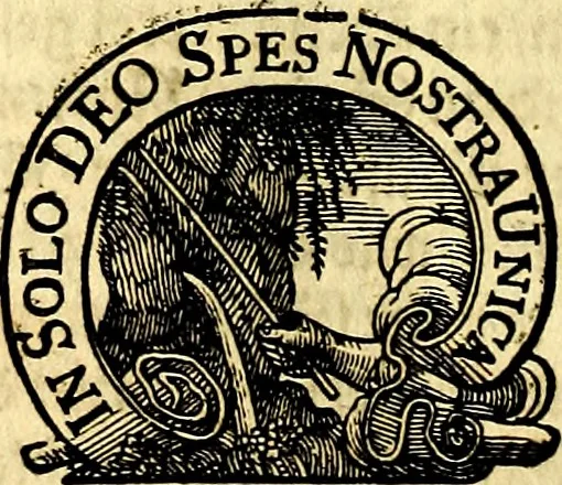 An illustration from Heilig-epistolischer Bericht, Licht, Geleit, und Freud. Das ist : Emblematische Fürstllung der heiligen Sonn- und festtäglichen Episteln; in welcher gründlicher Bericht von den rechten Wort-Verstand ertheilet, dem wahren Christenthum ein helles licht furgetragen, und ein sicheres Geleit mit beigefügten Gebeten und Gesängen zu der himmlischen Freude gezeiget wird, 1663, leaf 939