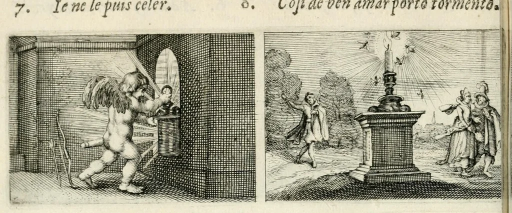 An illustration from Dan. Heinsii Nederduytsche poemata, 1618, leaf 116