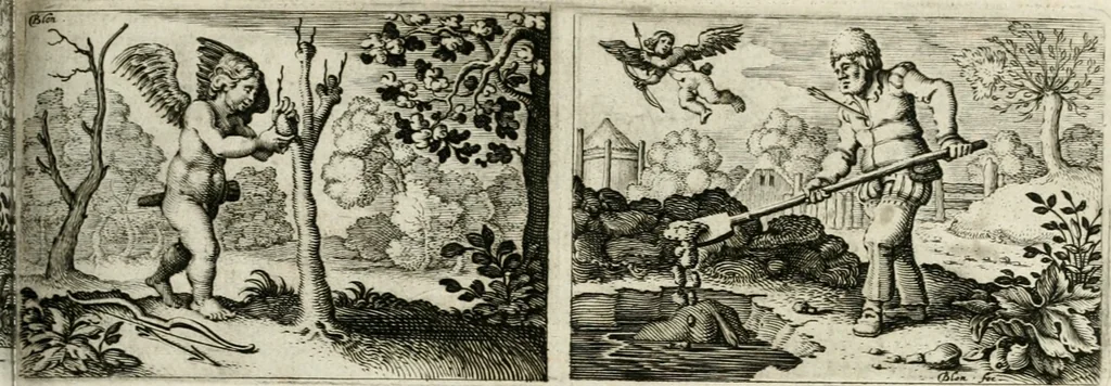 An illustration from Dan. Heinsii Nederduytsche poemata, 1618, leaf 118