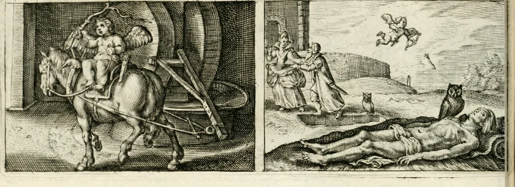 An illustration from Dan. Heinsii Nederduytsche poemata, 1618, leaf 121
