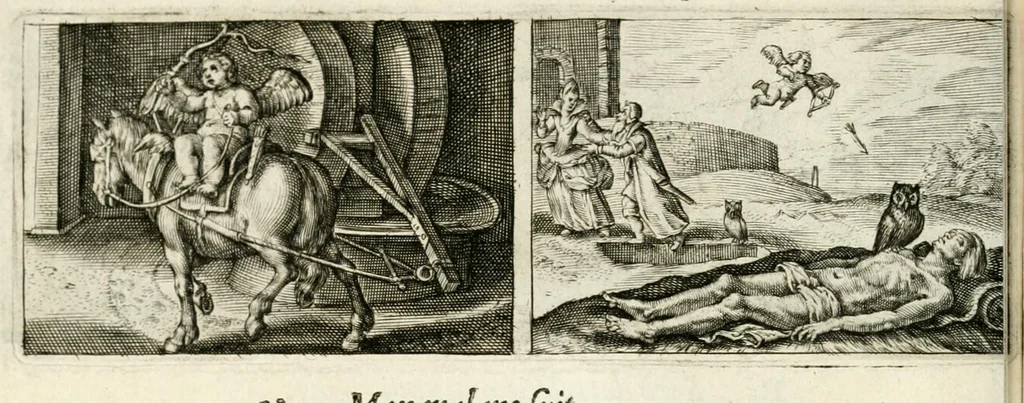 An illustration from Dan. Heinsii Nederduytsche poemata, 1618, leaf 124