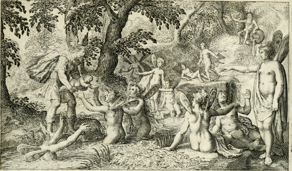 An illustration from Dan. Heinsii Nederduytsche poemata, 1618, leaf 134
