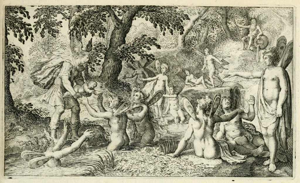 An illustration from Dan. Heinsii Nederduytsche poemata, 1618, leaf 137