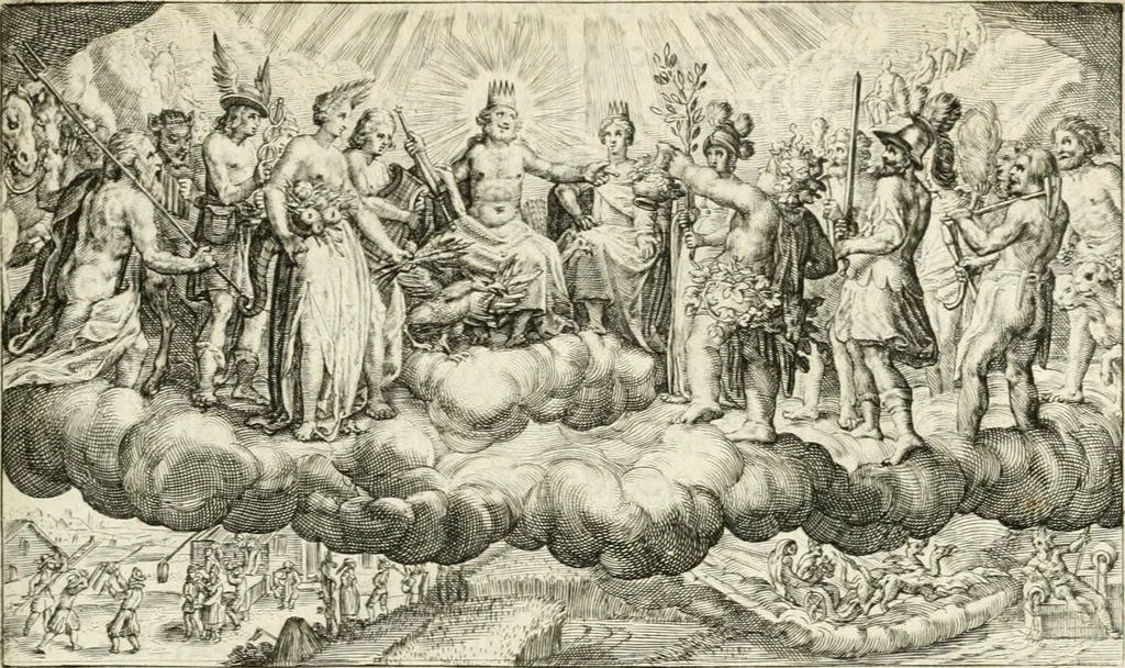 An illustration from Dan. Heinsii Nederduytsche poemata, 1618, leaf 142