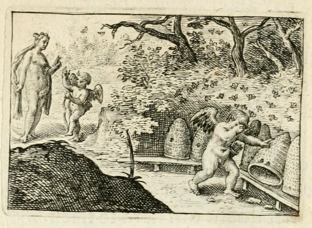 An illustration from Dan. Heinsii Nederduytsche poemata, 1618, leaf 72