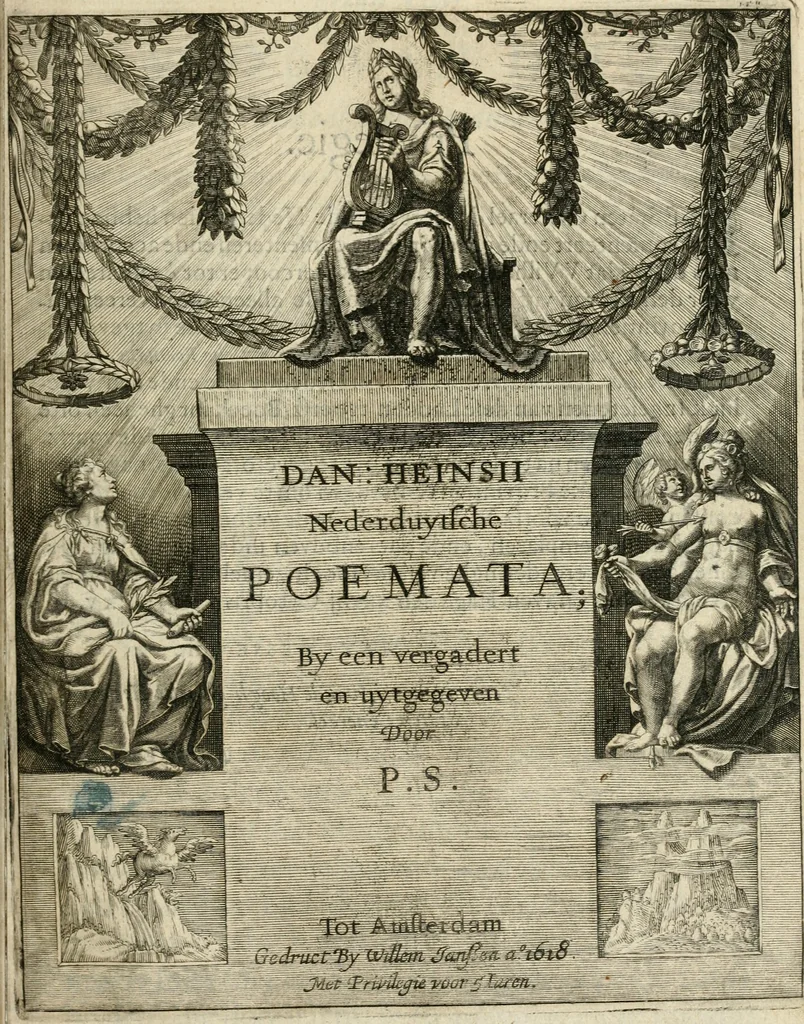 An illustration from Dan. Heinsii Nederduytsche poemata, 1618, leaf 8