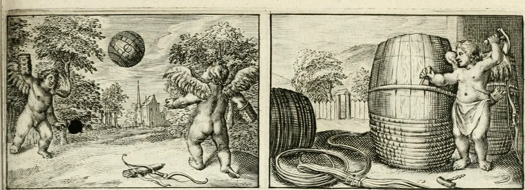 An illustration from Dan. Heinsii Nederduytsche poemata, 1618, leaf 96