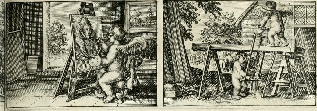 An illustration from Dan. Heinsii Nederduytsche poemata, 1618, leaf 98