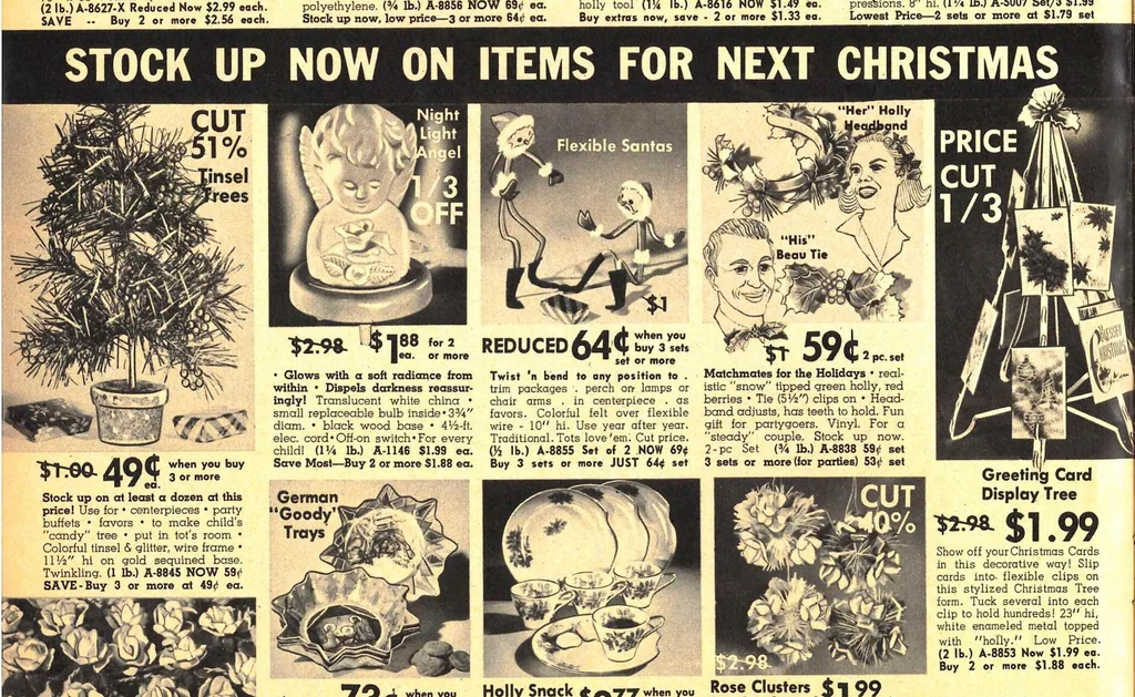 An illustration from Helen Gallagher - Foster House - Mid-Winter Sale 1964, 1964, leaf 9