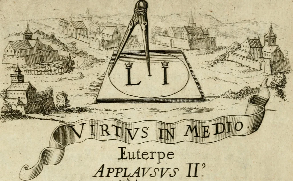 An illustration from Helicon Boemo-Hercynius : in quo nouem applausibus coronatur neo-rex Boemiae Leopoldvs, 1656, leaf 14