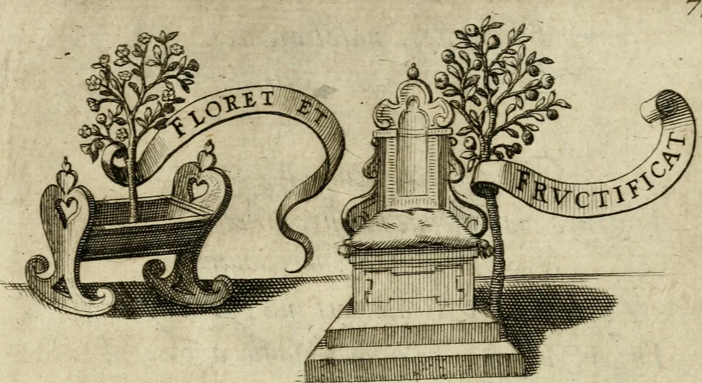 An illustration from Helicon Boemo-Hercynius : in quo nouem applausibus coronatur neo-rex Boemiae Leopoldvs, 1656, leaf 18