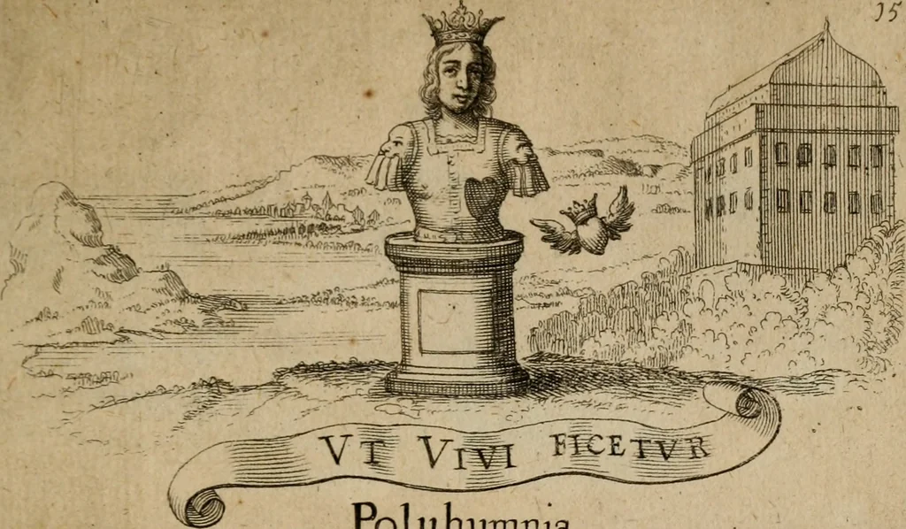 An illustration from Helicon Boemo-Hercynius, in quo nouem applausibus coronatur Neo-Rex Boemiæ Leopoldus, 1656, leaf 36