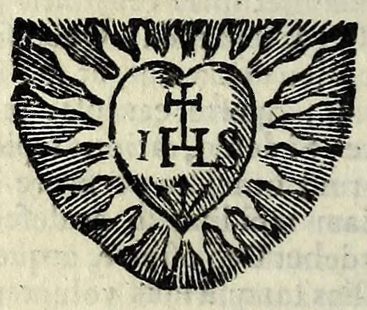 An illustration from Heliotropium, seu, Conformatio humanae voluntatis cum divina : libris quinque explicata coram ser[enissi]mo vtriusq[ue] Bavariae duce S.R.I. Archidapifero Electore Maximiliano et ser[enissi]ma coniuge Elizabetha : eisdem ser[enissi]mis pri[n]cpib[us] inscripta & dedicata, 1630, leaf 216