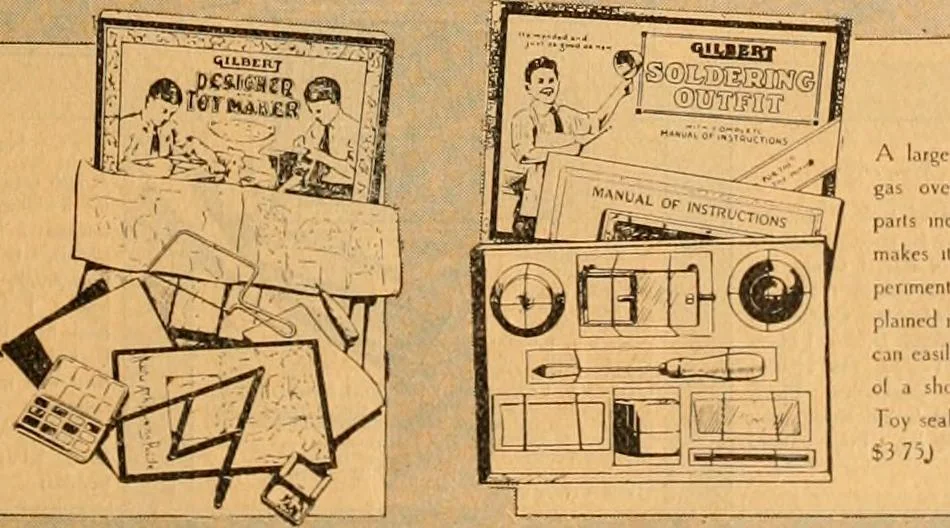 An illustration from Hello boys! look at these Gilbert toys., 1919, leaf 15
