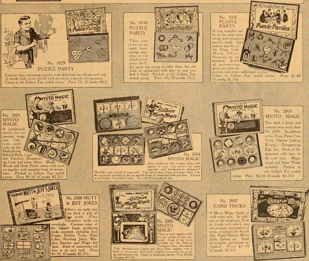 An illustration from Hello boys! look at these Gilbert toys., 1919, leaf 17