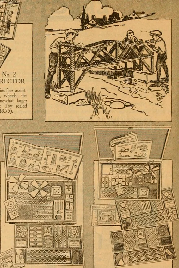An illustration from Hello boys! look at these Gilbert toys., 1919, leaf 4