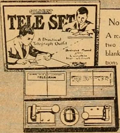 An illustration from Hello boys! look at these Gilbert toys., 1919, leaf 5