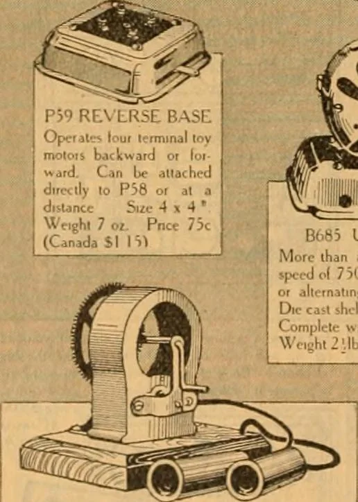 An illustration from Hello boys! look at these Gilbert toys., 1919, leaf 6