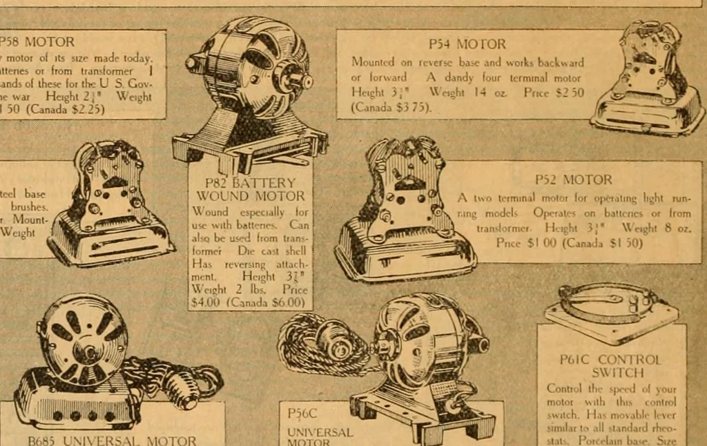 An illustration from Hello boys! look at these Gilbert toys., 1919, leaf 6