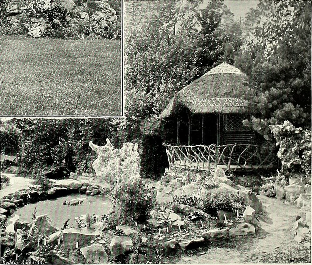 An illustration from Henderson's picturesque gardens and ornamental gardening illustrated, 1908, leaf 122