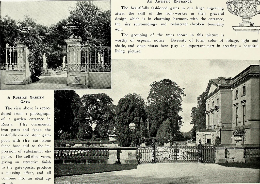 An illustration from Henderson's picturesque gardens and ornamental gardening illustrated, 1908, leaf 13