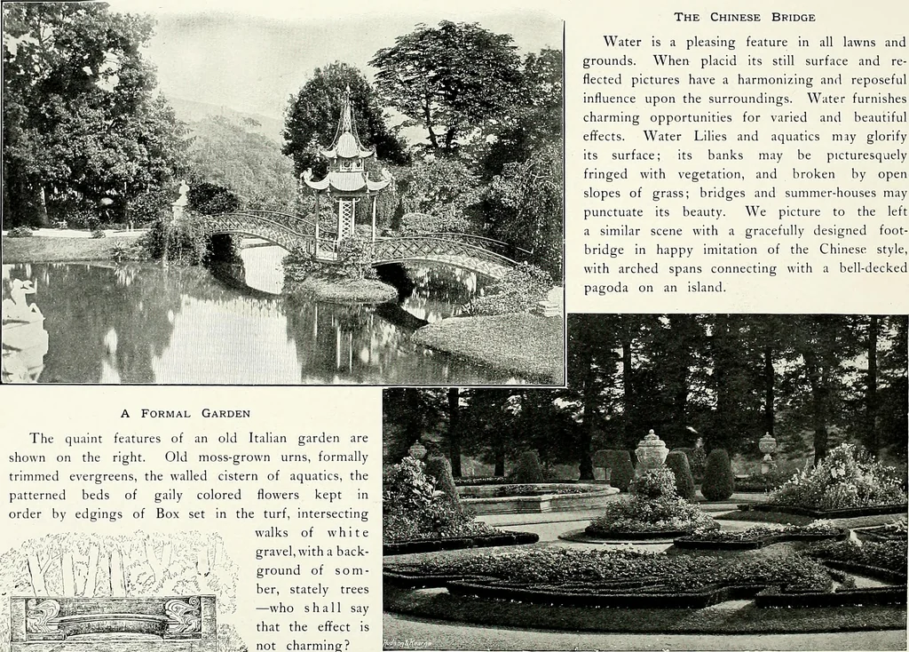 An illustration from Henderson's picturesque gardens and ornamental gardening illustrated, 1908, leaf 20