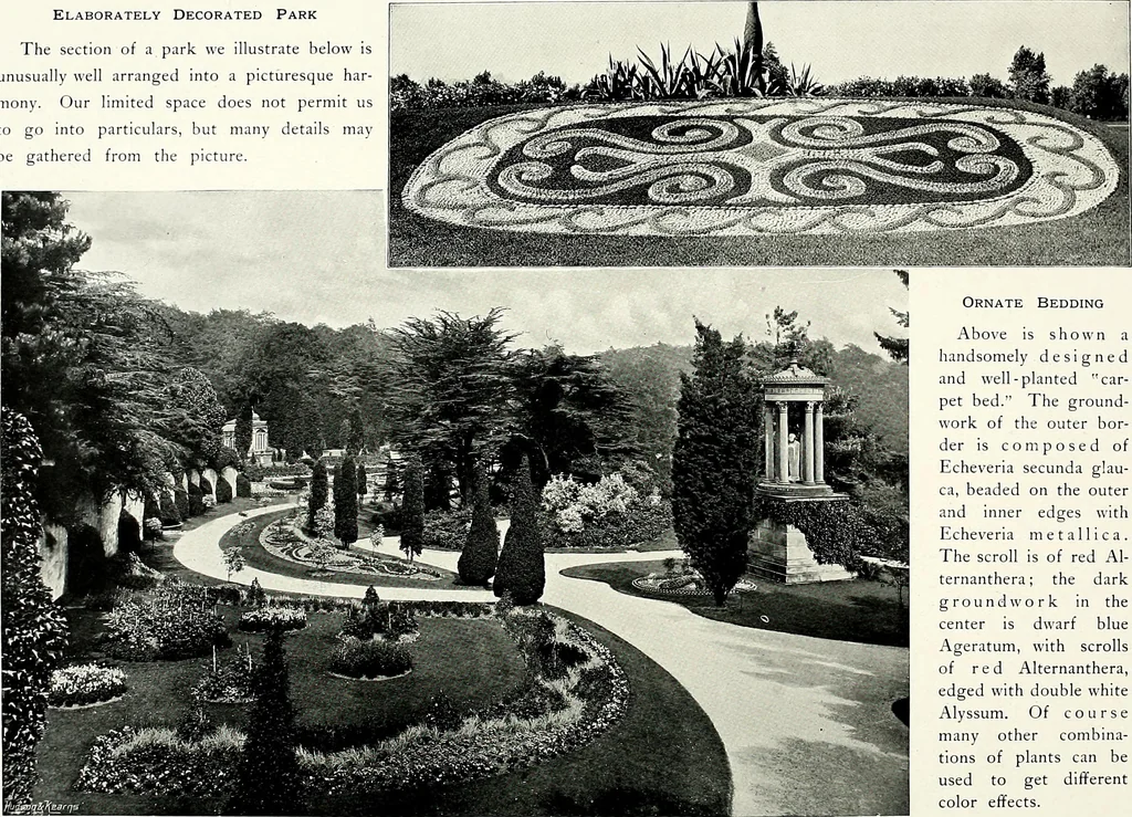 An illustration from Henderson's picturesque gardens and ornamental gardening illustrated, 1908, leaf 21