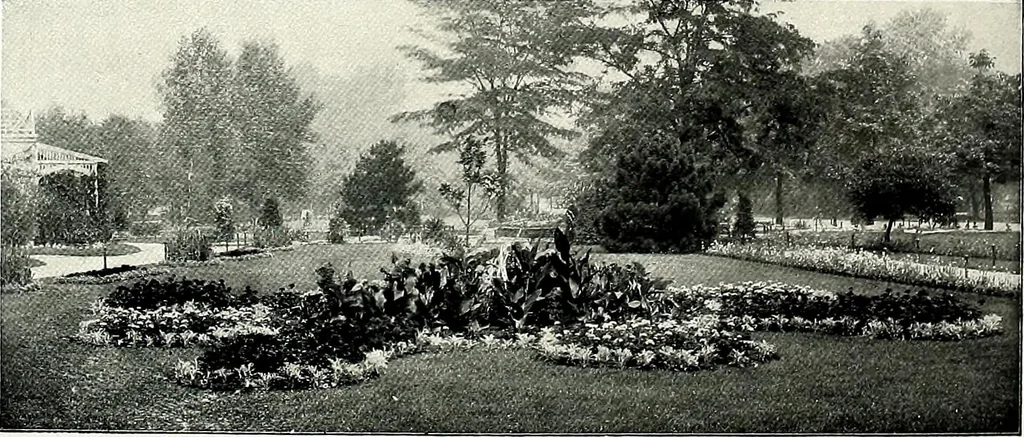 An illustration from Henderson's picturesque gardens and ornamental gardening illustrated, 1908, leaf 30