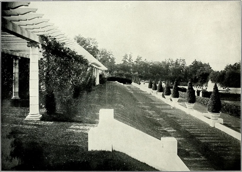 An illustration from Henderson's picturesque gardens and ornamental gardening illustrated, 1908, leaf 32