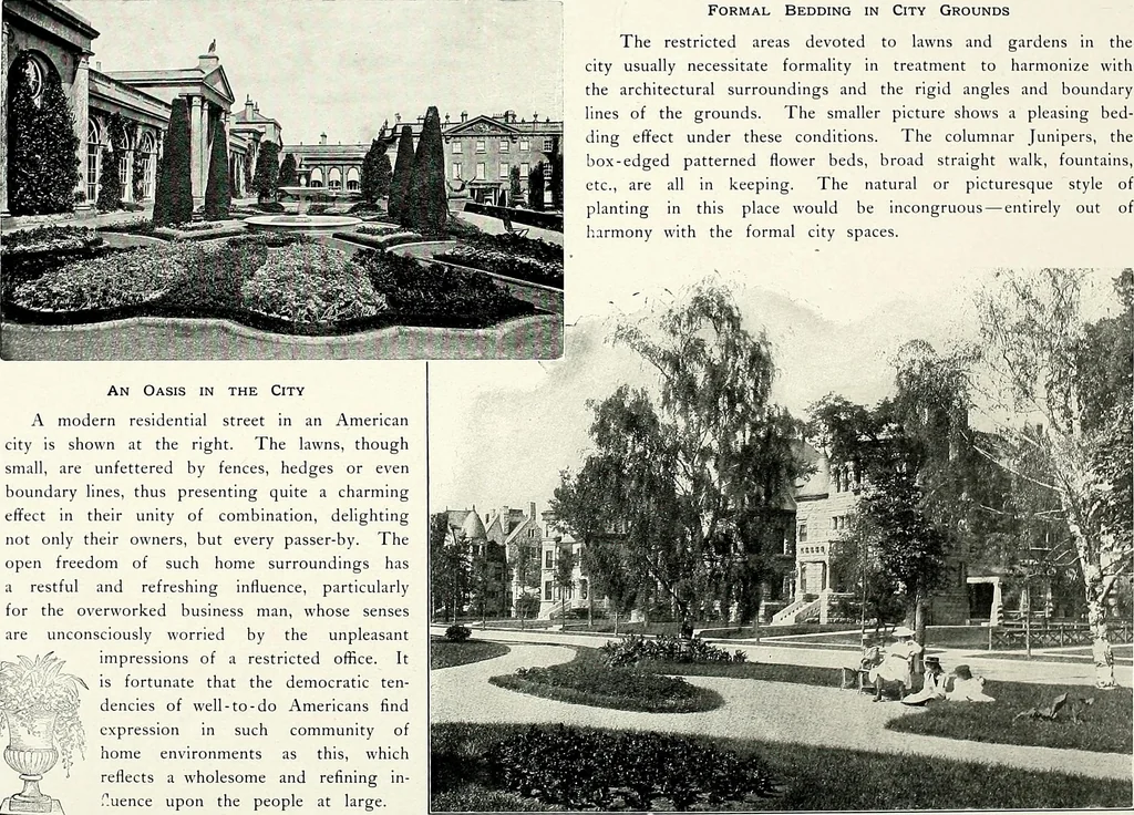 An illustration from Henderson's picturesque gardens and ornamental gardening illustrated, 1908, leaf 60