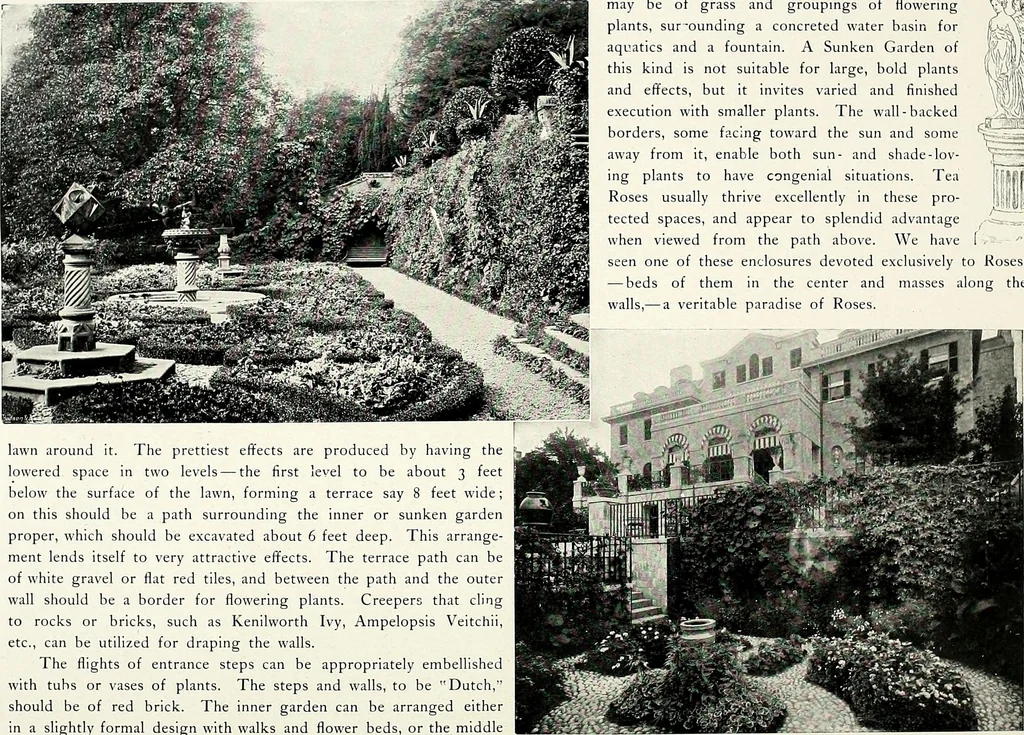 An illustration from Henderson's picturesque gardens and ornamental gardening illustrated, 1908, leaf 68