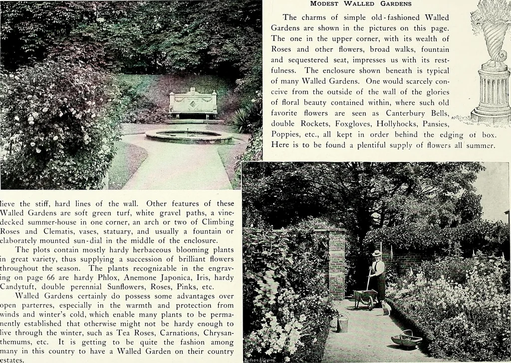An illustration from Henderson's picturesque gardens and ornamental gardening illustrated, 1908, leaf 72