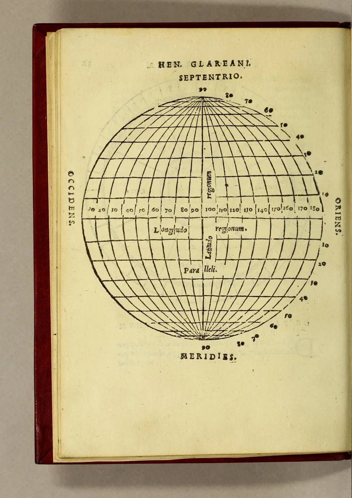 An illustration from Henrici Glareani Helvetii, poetae laureati de geographia liber unus,, 1539, leaf 30