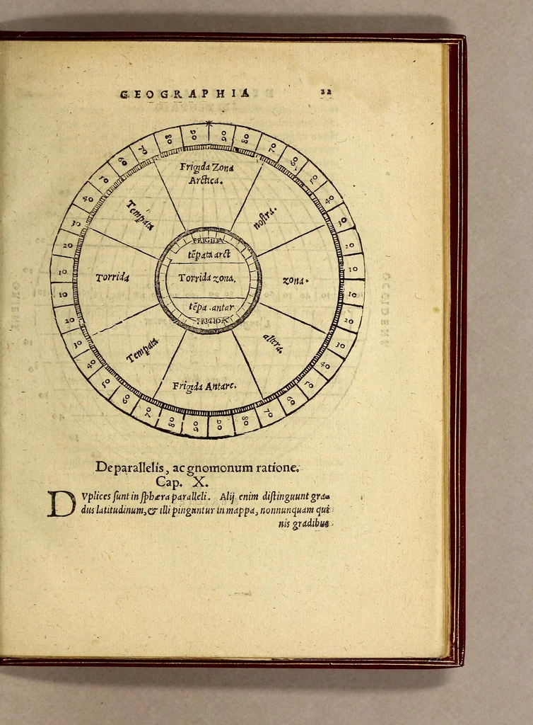 An illustration from Henrici Glareani Heluetii, poetae laureati de geographia liber unus,, 1551, leaf 29