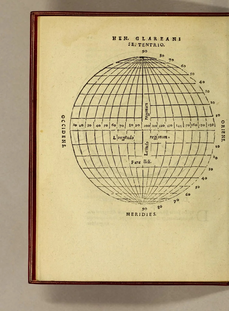 An illustration from Henrici Glareani Heluetii, poetae laureati de geographia liber unus,, 1551, leaf 30