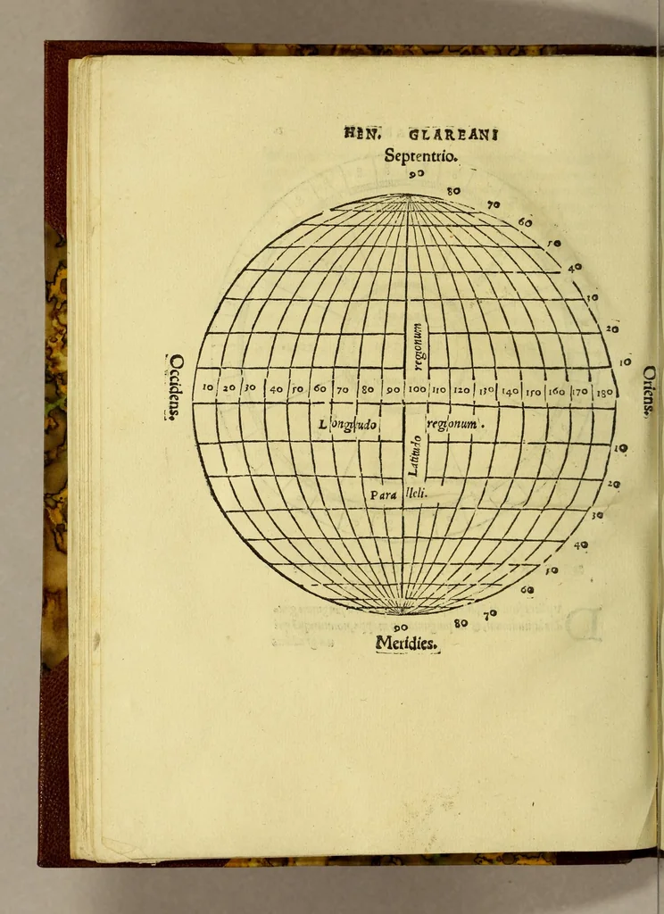 An illustration from Henrici Glareani poetae laureati de geographia liber unus,, 1530, leaf 32