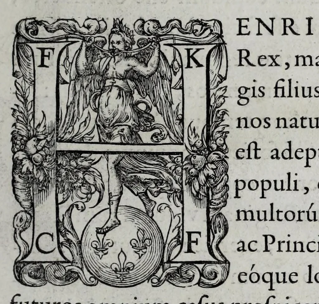 An illustration from Henrici II. Galliarvm regis elogivm : cvm eivs verissime expressa effigie, 1560, leaf 15