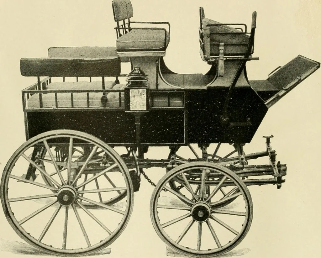 An illustration from Henry Hooker & Co., designers and builders of high grade carriages, New Haven, Connecticut, 1907, leaf 36