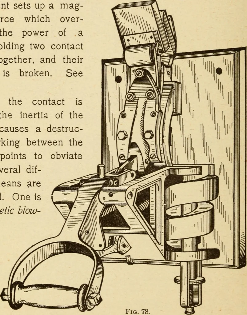 An illustration from Henry and Hora's modern electricity; a practical working encyclopedia, 1915, leaf 195