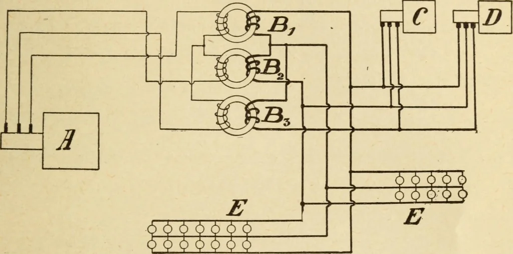 An illustration from Henry and Hora's modern electricity; a practical working encyclopedia, 1915, leaf 344