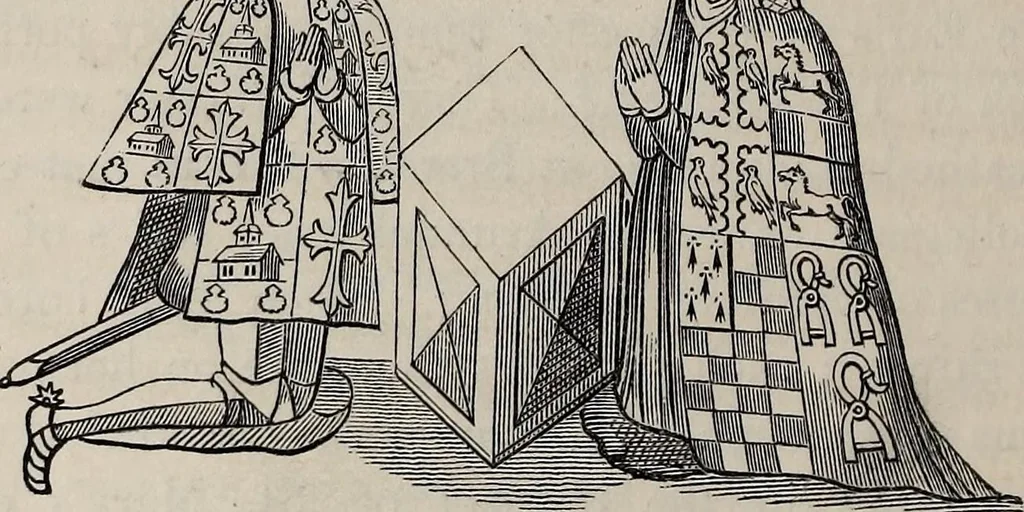 An illustration from The Herald and genealogist, 1863, leaf 262